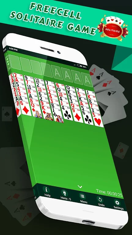 FreeCell Solitaire  -  Free Classic Card Game Screenshot4