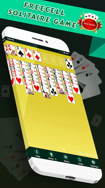 FreeCell Solitaire  -  Free Classic Card Game Screenshot3