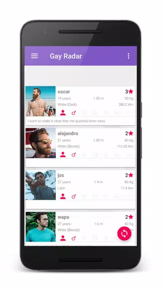 Gay Radar - dating, meeting chat hookup with men. Screenshot2