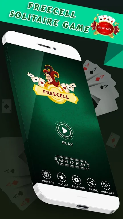 FreeCell Solitaire  -  Free Classic Card Game Screenshot2