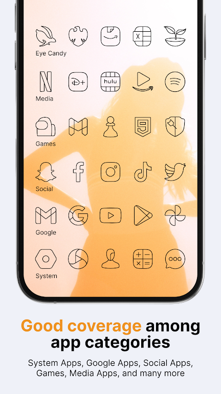 Vera Outline Black: Icon Pack Mod Screenshot4