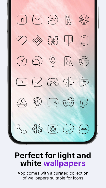 Vera Outline Black: Icon Pack Mod Screenshot2