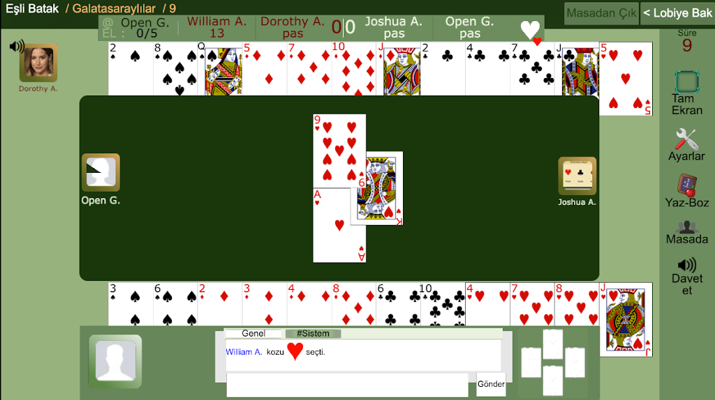 Eşli Batak Online Screenshot2