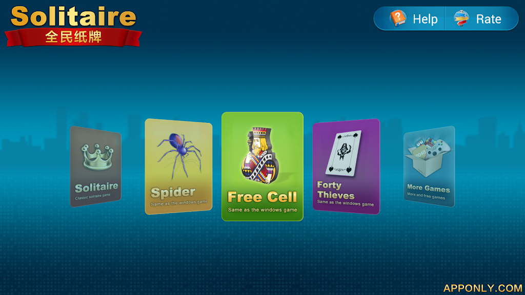 Spider Solitaire Freecell Screenshot1