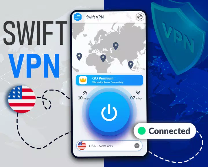 Swift VPN - Fast Proxy Server with Privacy Screenshot1