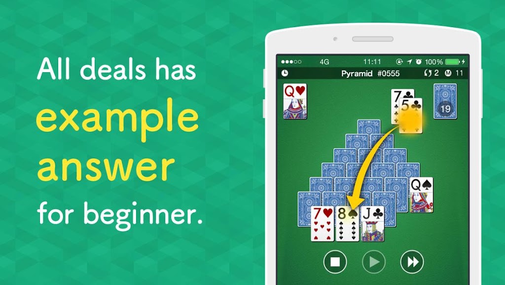 Pyramid 1000 - Solitaire Game Screenshot3