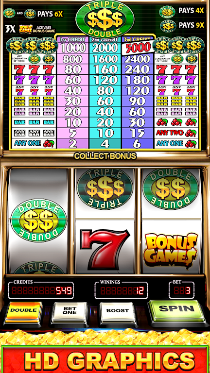 Slot Machine: Free Triple Double Gold Dollars Screenshot2