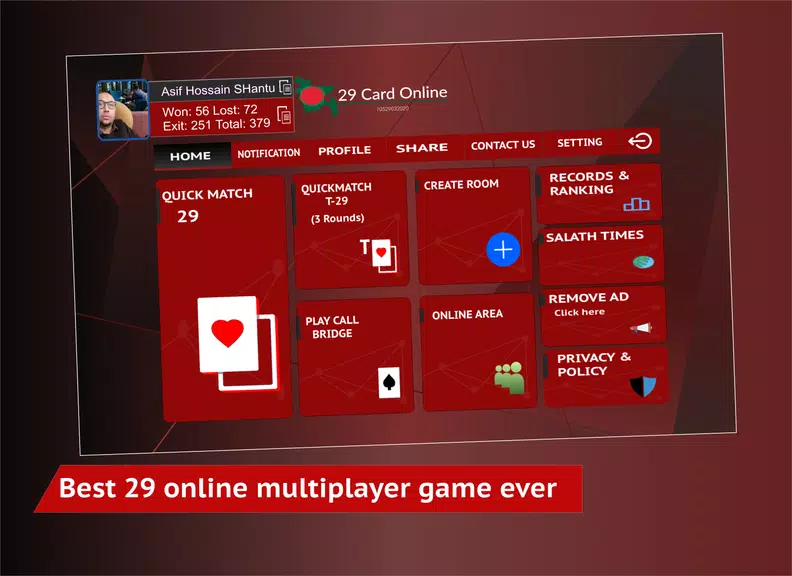 29 Card Online Call Bridge Multiplayer 28 Card Screenshot3