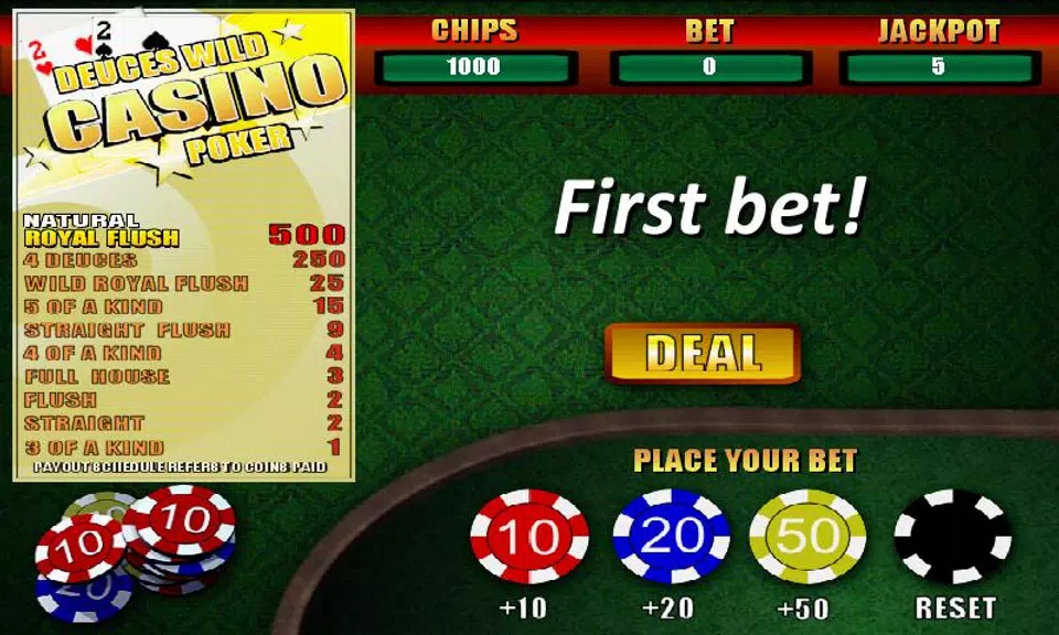 Deuces Wild Casino Poker Screenshot1