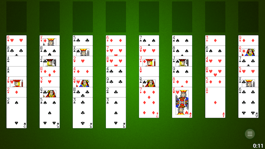 Spider Solitaire Freecell Screenshot2