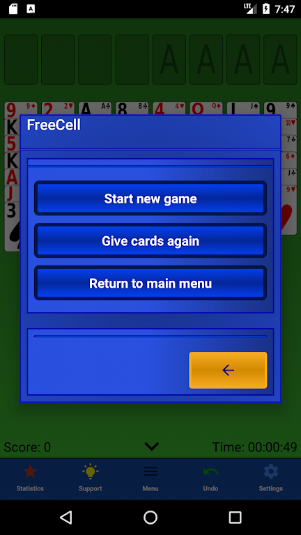 Jogos de Cartas Solitário Screenshot3