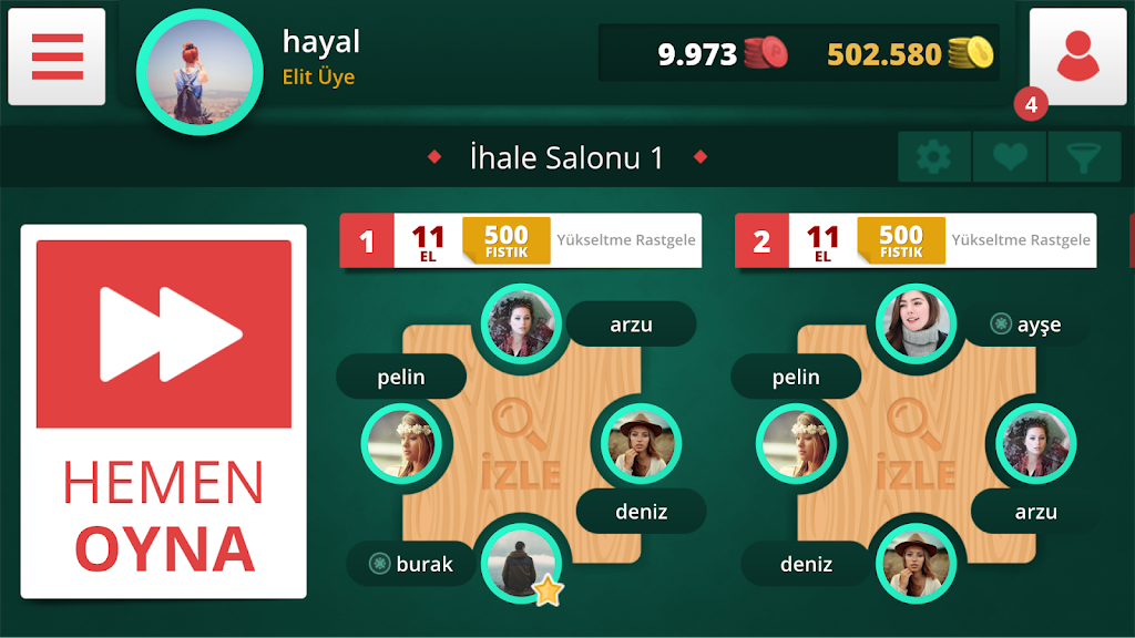 Eşli İhaleli Batak Screenshot2