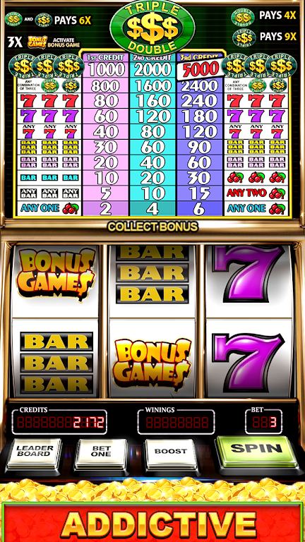 Slot Machine: Free Triple Double Gold Dollars Screenshot1