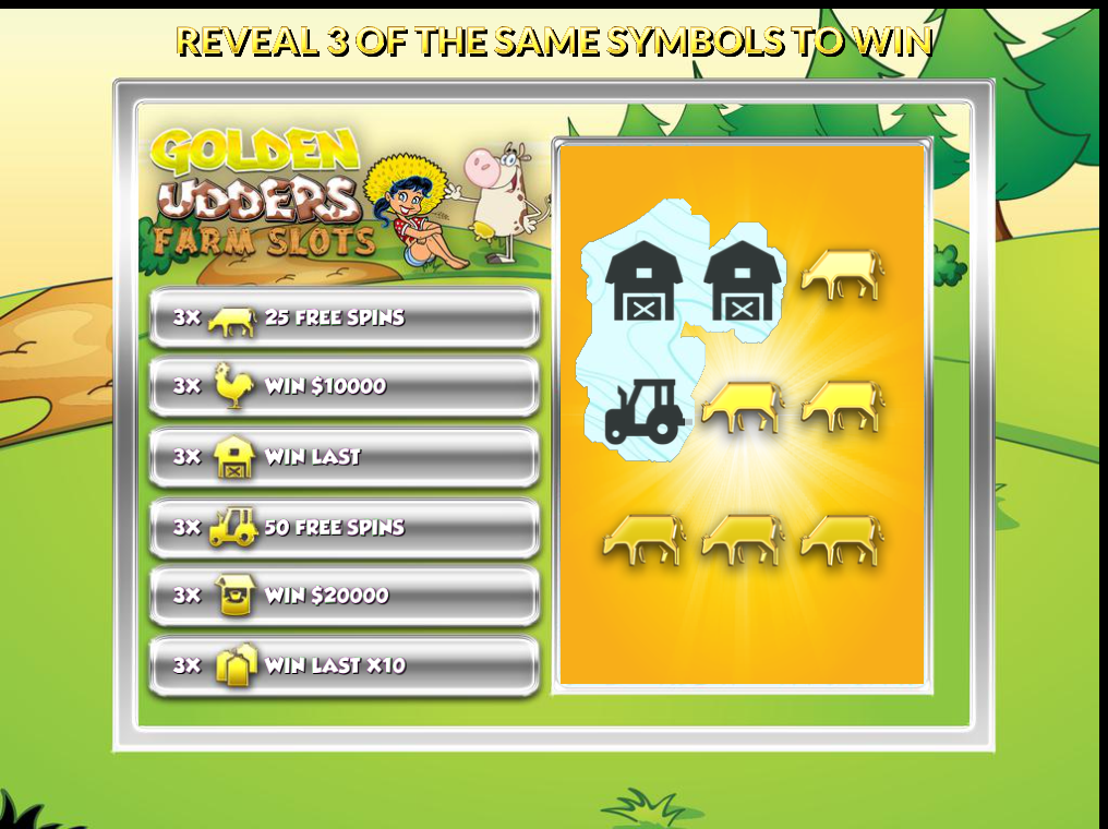 Golden Udders Farm Free Vegas Slots Machine Screenshot4