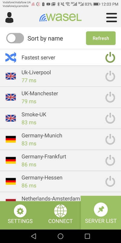 iWASEL OpenVPN for Android Screenshot2