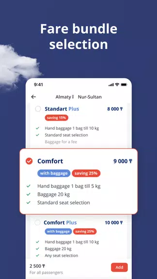 FlyArystan: buy flight tickets Screenshot3