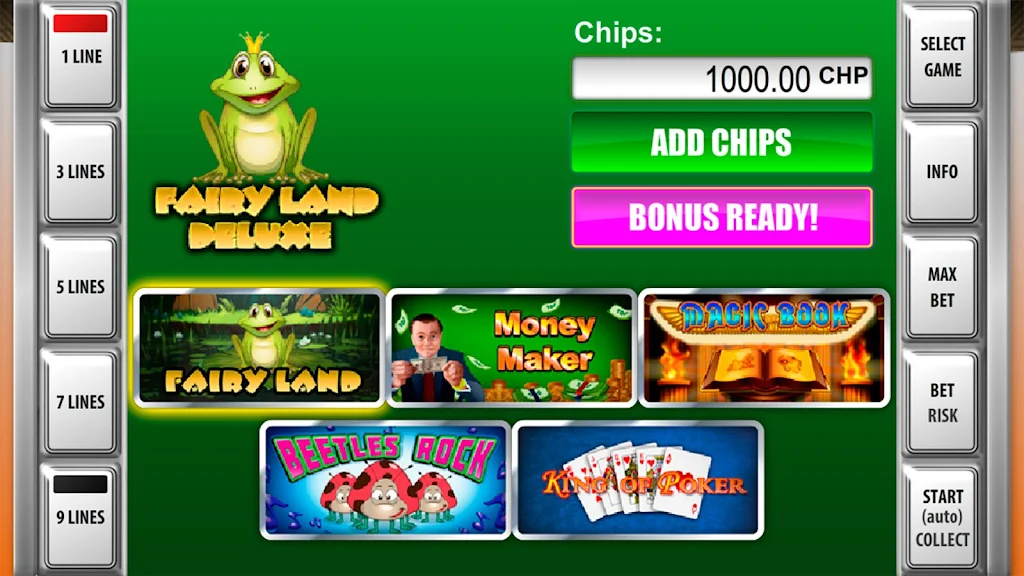 Slot machines Fairy Land Deluxe Screenshot1