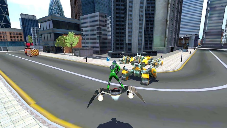 Rope Frog Ninja Hero Car Vegas Screenshot10