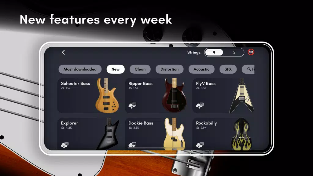 Real Bass electric bass guitar Screenshot3