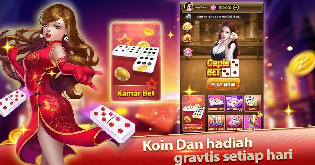 Domino Gaple Online Bet - Indonesia Kartu Gratis Screenshot1