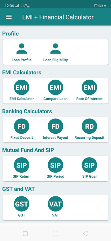 EMI Calculator for Bank loan, Screenshot1