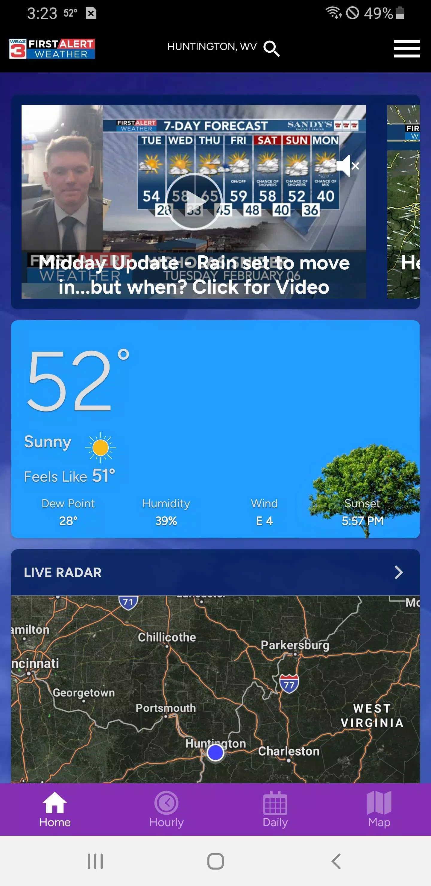 WSAZ Weather Screenshot3