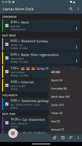 Alarm clock + calendar + tasks Screenshot1