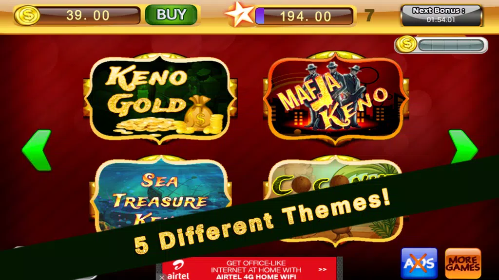 Lucky Keno Game–with Free Bonus Games Vegas Casino Screenshot3