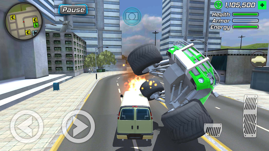 Rope Frog Ninja Hero Car Vegas Screenshot14