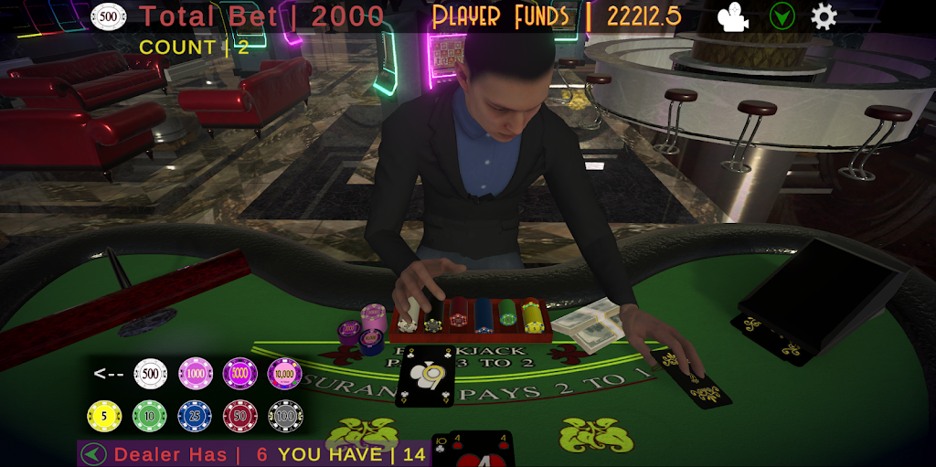 Blackjack 21, No Limits Screenshot3