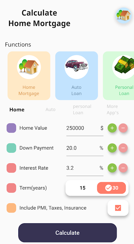 Mortgage & Car Loan Calculator Screenshot3