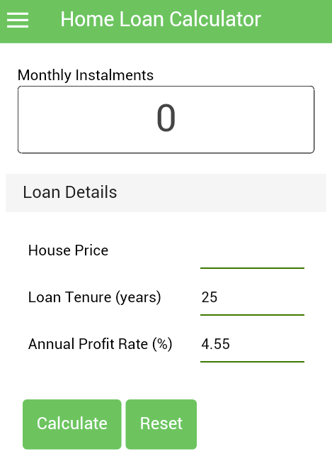 Home Loan Calculator Screenshot1