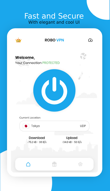 ROBO VPN - Secure and Fast Screenshot1