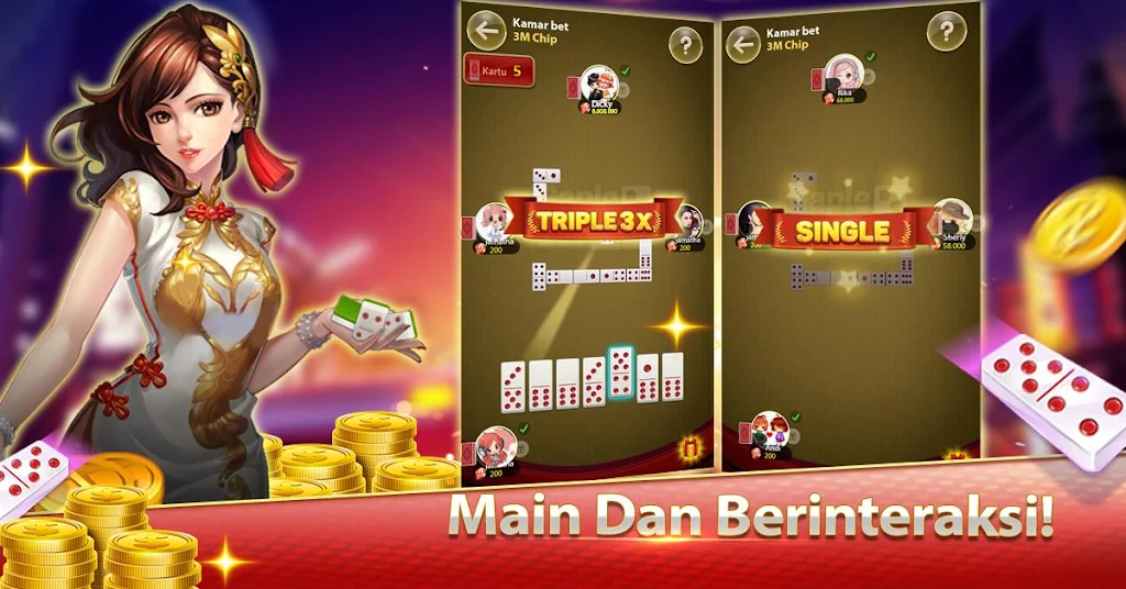 Domino Gaple Online Bet - Indonesia Kartu Gratis Screenshot3