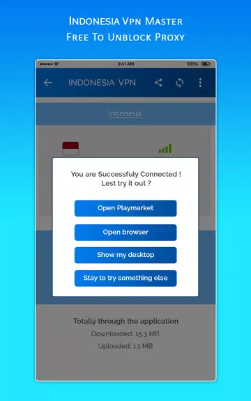 Indonesia VPN MASTER - Free To Unblock Proxy Screenshot3