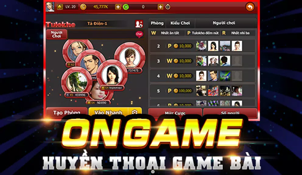 Ongame Tú Lơ Khơ (game bài) Screenshot2