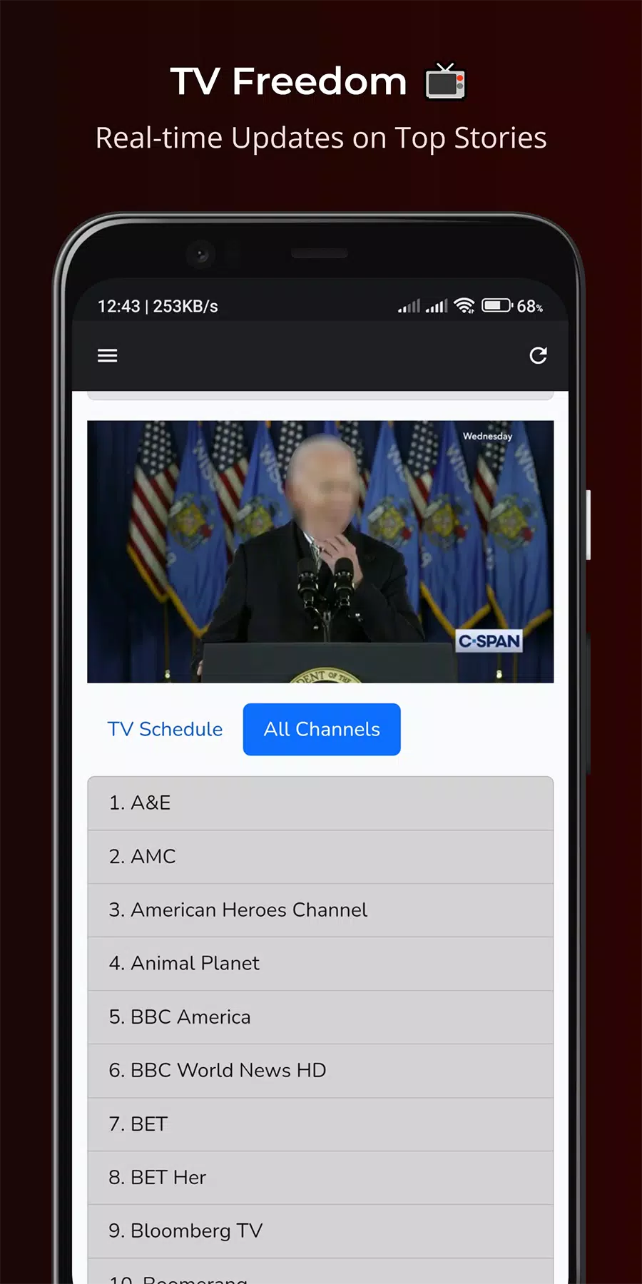 TheTVApp USA Live Screenshot1