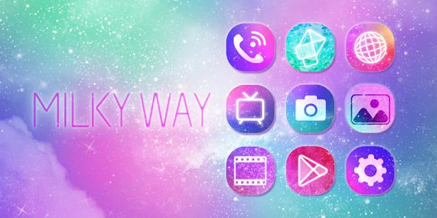 Milky Way GO Launcher Theme Screenshot1