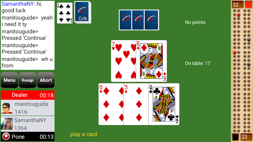 Cribbage Club Online Screenshot4