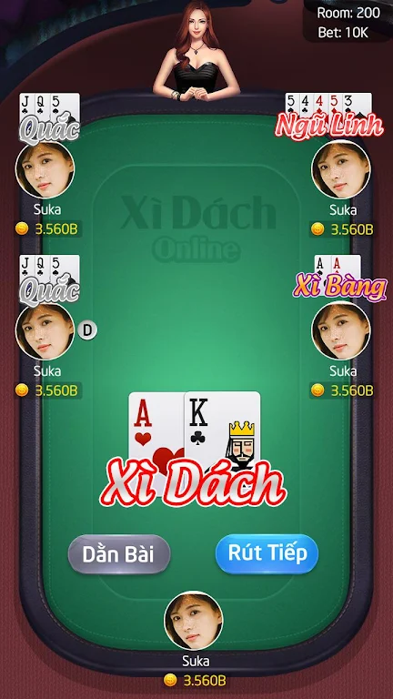 Blackjack - Xì dách Online Screenshot2