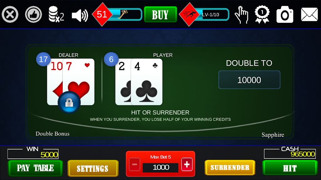 Video Poker Free - Double Bonu Screenshot3