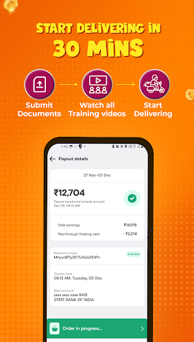 Swiggy Delivery Partner App Screenshot1