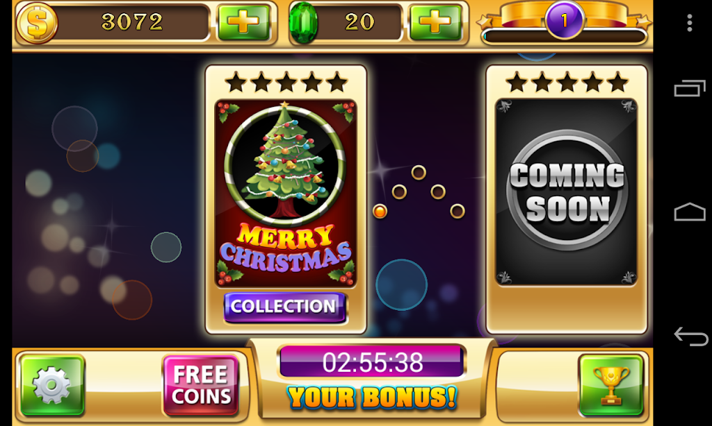 Slots - Santa's Treasure Vegas Slot Machine Games Screenshot3