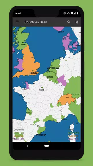 Countries Been: Visited Places Screenshot3