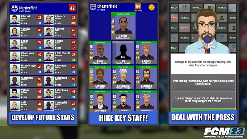 FCM23 Soccer Club Management Screenshot3