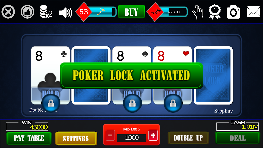 Video Poker Free - Double Bonu Screenshot2