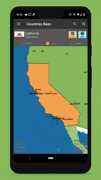 Countries Been: Visited Places Screenshot2