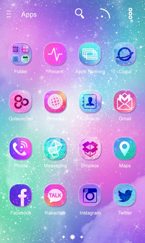 Milky Way GO Launcher Theme Screenshot2