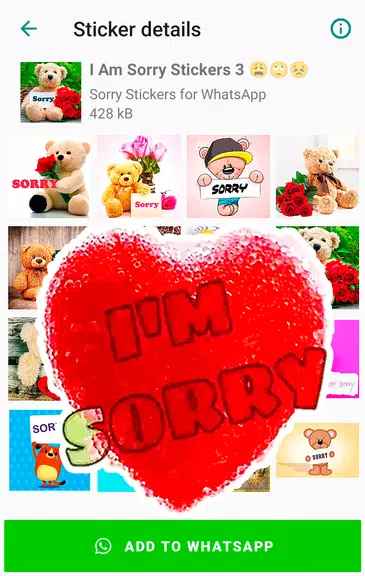 Sorry Stickers for WhatsApp Screenshot4