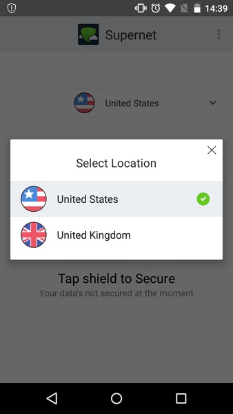 VPN Proxy Android by Supernet Screenshot1